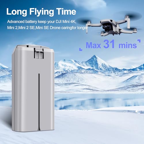 2-Pack Mini Drone Intelligent Flight Battery 2400mAh 31 Min I851932