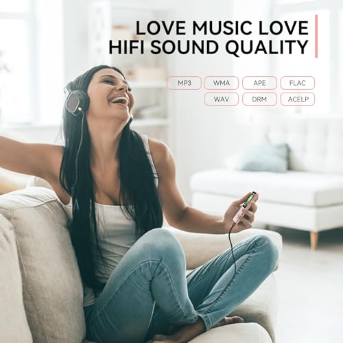 MP3 Player with Bluetooth 5.3, 1.8 Inch Screen, FM Radio, Voice Recorder I138