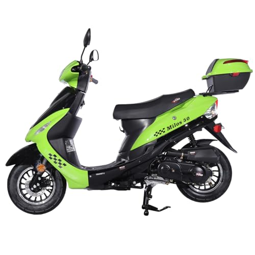 50cc Moped with 10" Aluminum Wheels, Electric/Kick Start Y71989