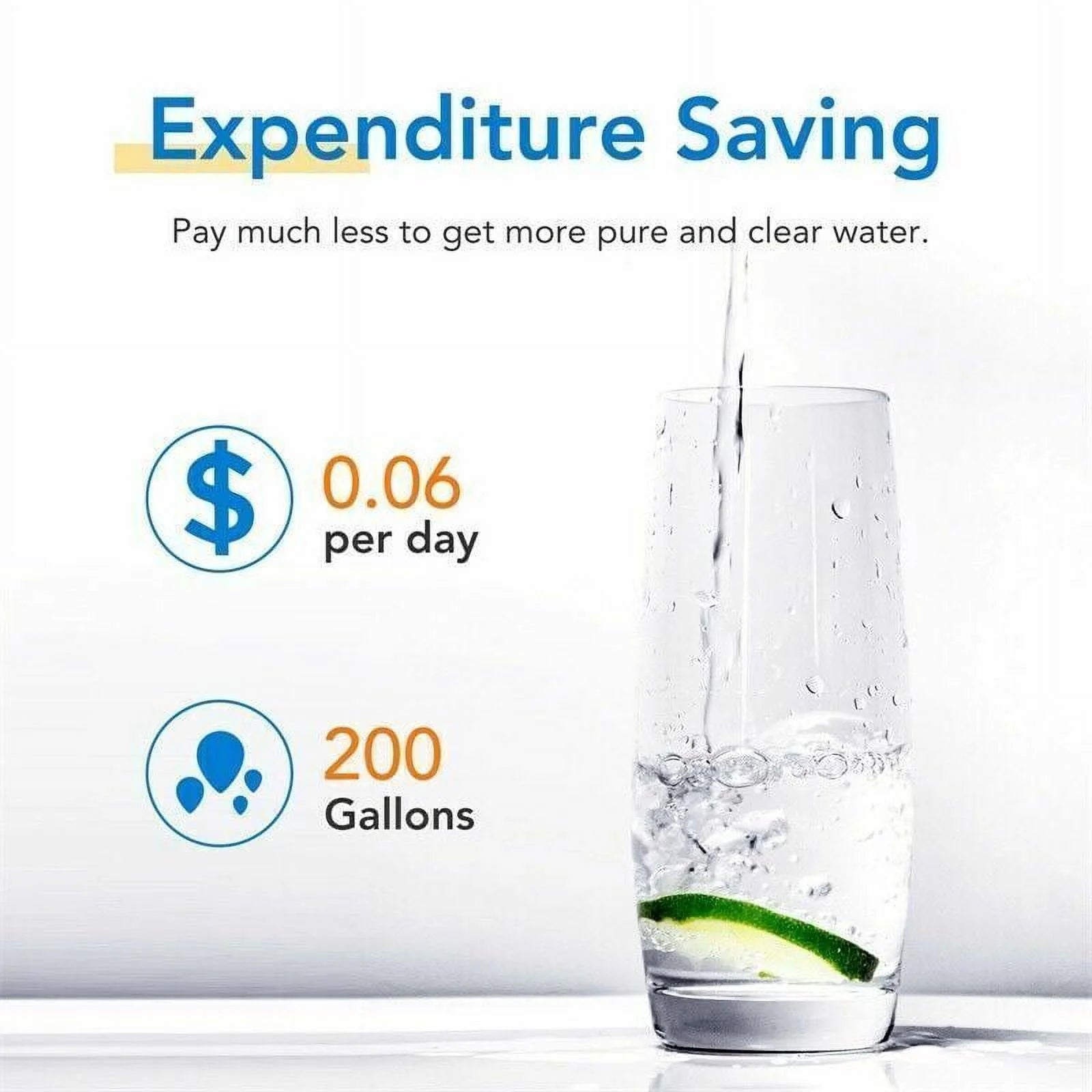Refrigerator Water Filter Replacement, 4 Pack H319