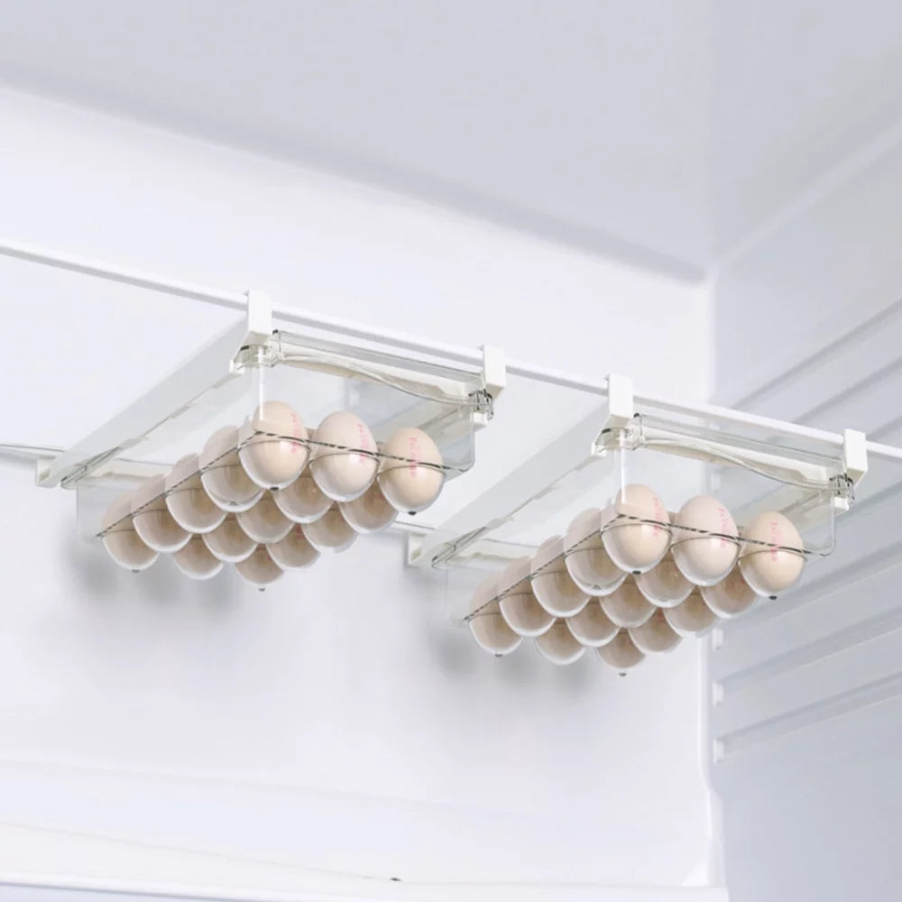 Transparent Egg Drawer with Handle for Refrigerator Storage I725230