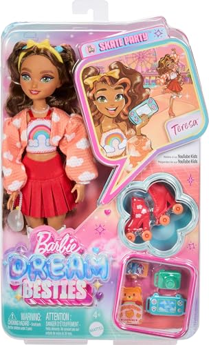 Renee Posable Roller Skating Fashion Doll with Black Hair and Accessories V354174