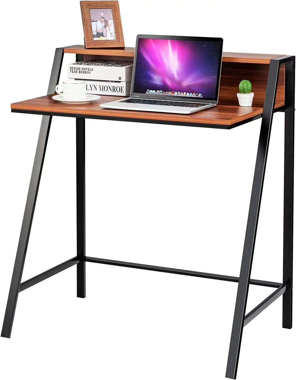 Compact Home Office Desk with Sturdy Frame for Small Spaces J78201