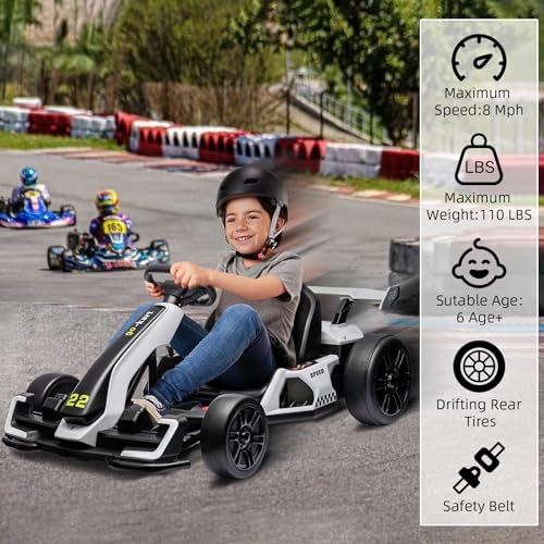 24V Electric Drift Go Kart for Kids with 300W Motor V722565