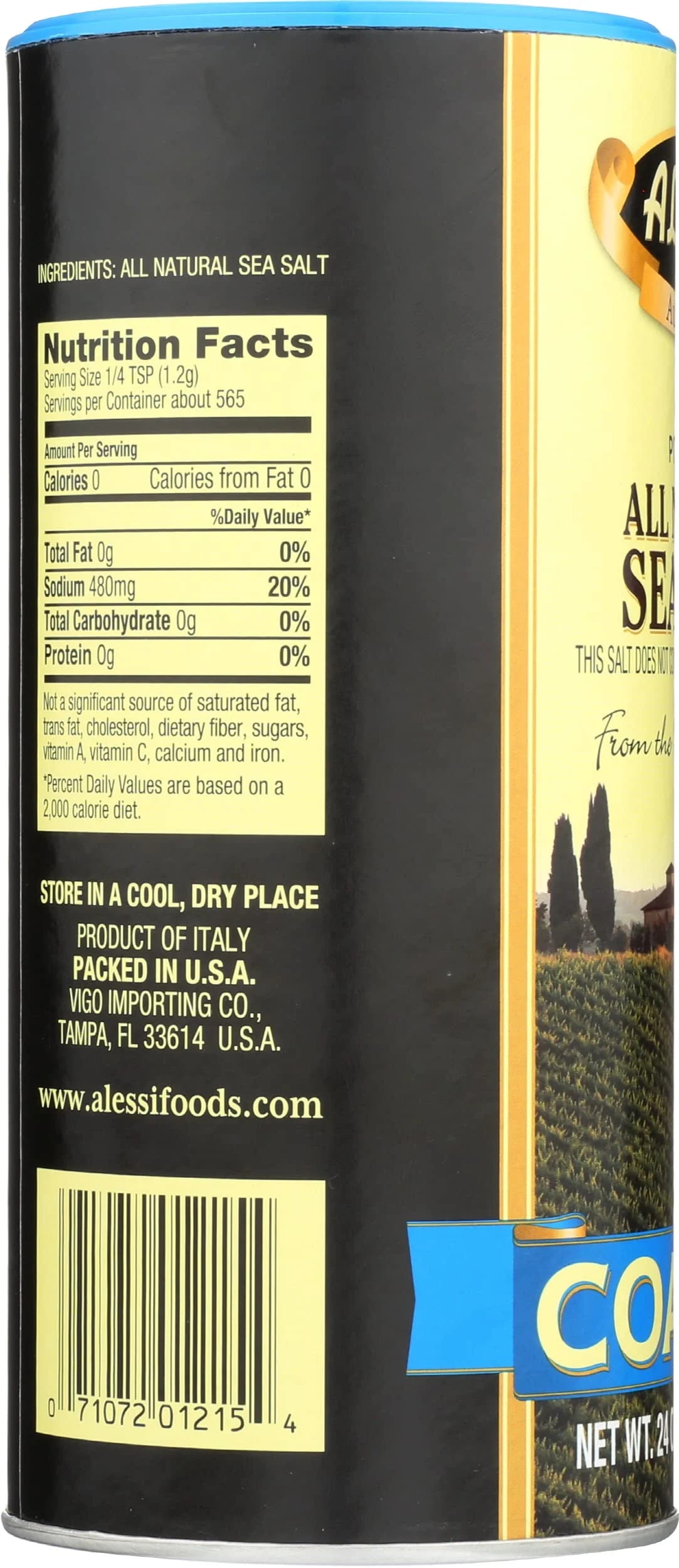 Coarse Sea Salt, 24-Ounce (Pack of 6) Z420443