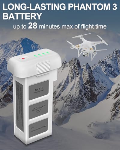 4500mAh 15.2V Intelligent Flight Battery for Phantom 3 Pro, Standard, Advanced, SE Drone X2194