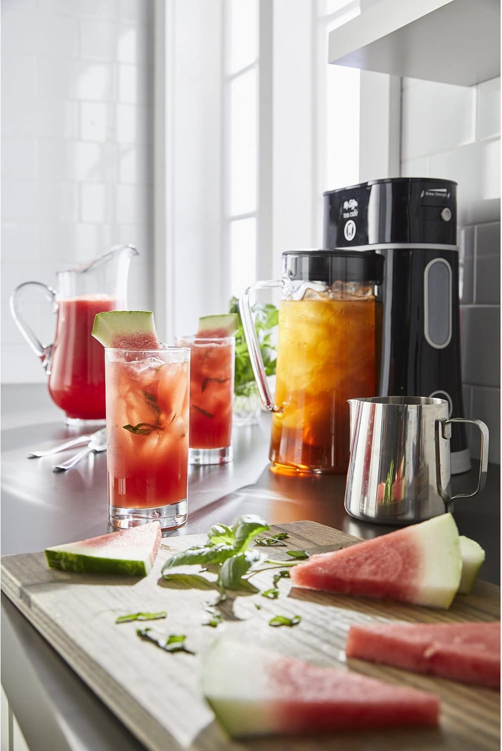 2-in-1 Iced Tea Brewing System with Glass Pitcher, 2.5 quarts U59454