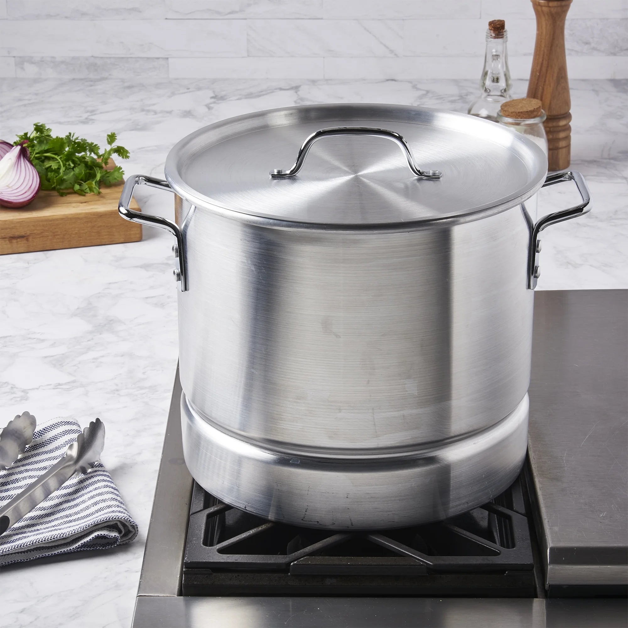 3 Piece 20Qt Aluminum Tamale Steamer Set O90820