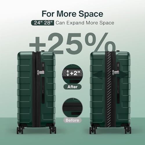 Luggage Set 3 Piece Hardside Expandable Lightweight with TSA Lock Spinner Wheels H69941