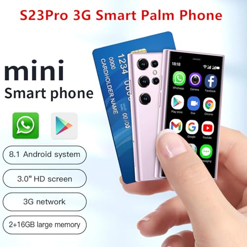 Mini Smartphone 3.0 Inch WiFi GPS Quad Core Android 8.1 Dual Sim HD Camera 2GB RAM 16GB ROM N523