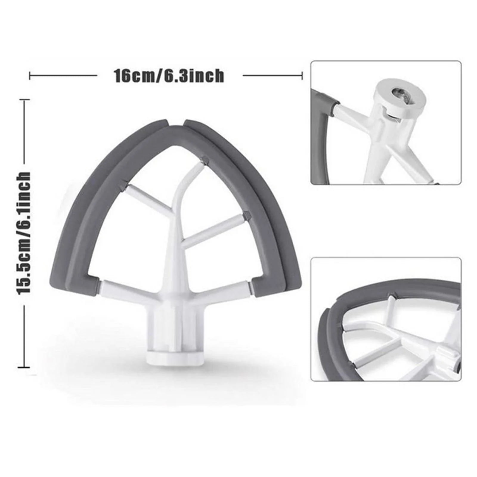 Flat Beater Scraper Blade Replacement for 4.5-5QT Stand Mixers B21660