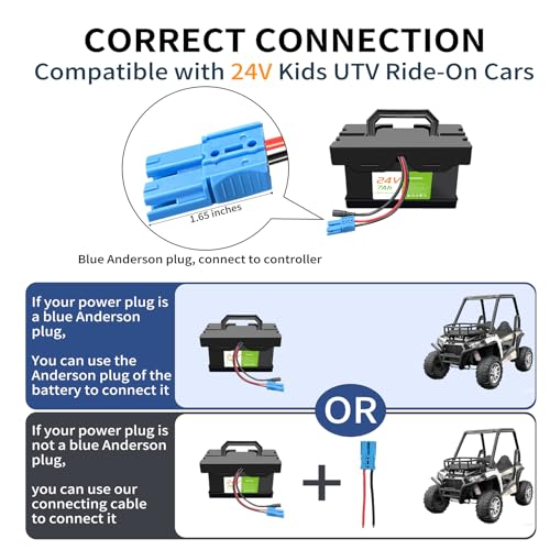 24V 12Ah Lithium Battery for Ride-On Cars & Toys G307345
