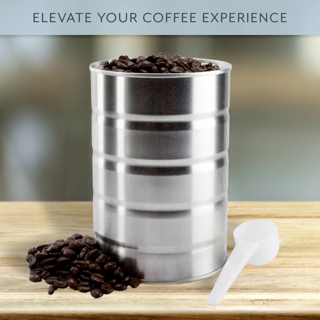 Metal Coffee Cans for Kitchen Storage and Crafts (4-Pack) Y155