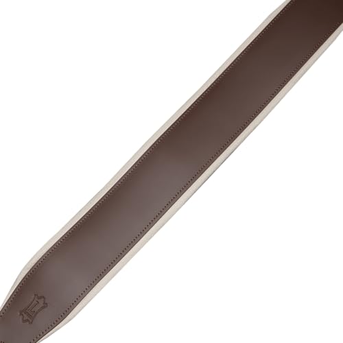 3" Wide Leather Guitar Strap with Foam Padding, Black L93354
