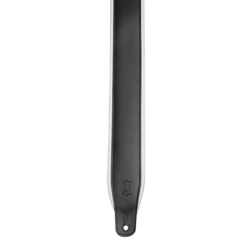 3" Wide Leather Guitar Strap with Foam Padding, Black L93354