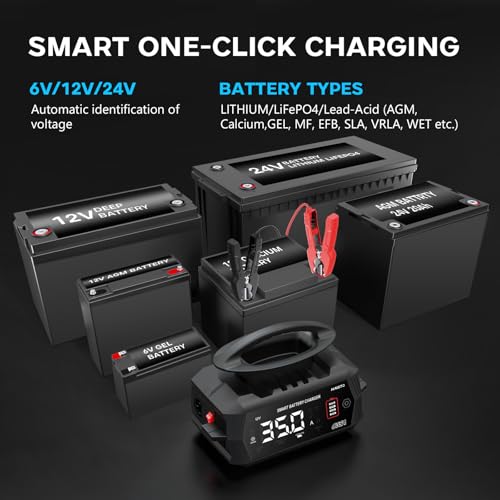 12V 24V 10-Stage Smart Battery Charger and Maintainer B154