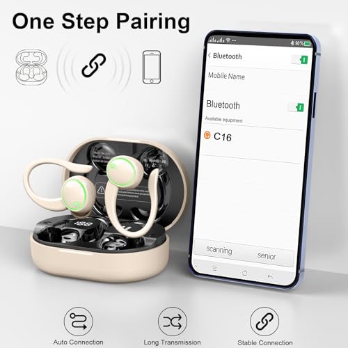 Wireless Earbuds Bluetooth 5.4 with Noise Cancelling Mic, IP7 Waterproof for Running Z469