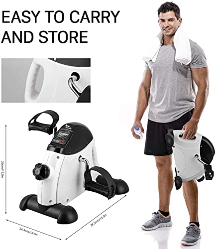 Under Desk Bike Pedal Exerciser with LCD Display A386994