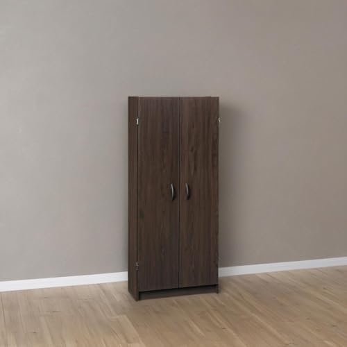 Pantry Cabinet with 2 Doors and Adjustable Shelves, White D388846