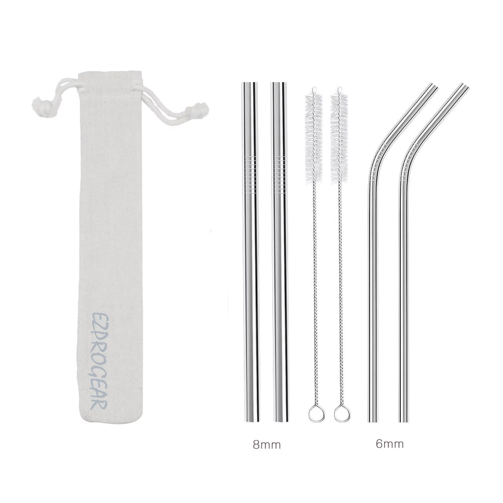 40 oz 2 Pack Stainless Steel Tumbler with Handle and Straws R922093