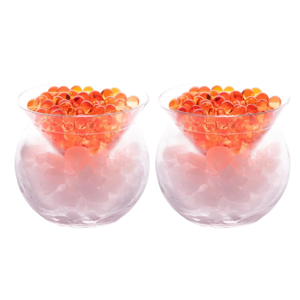 Stemless Martini Glasses with Chiller, Cocktail Glass Set of 4 M912