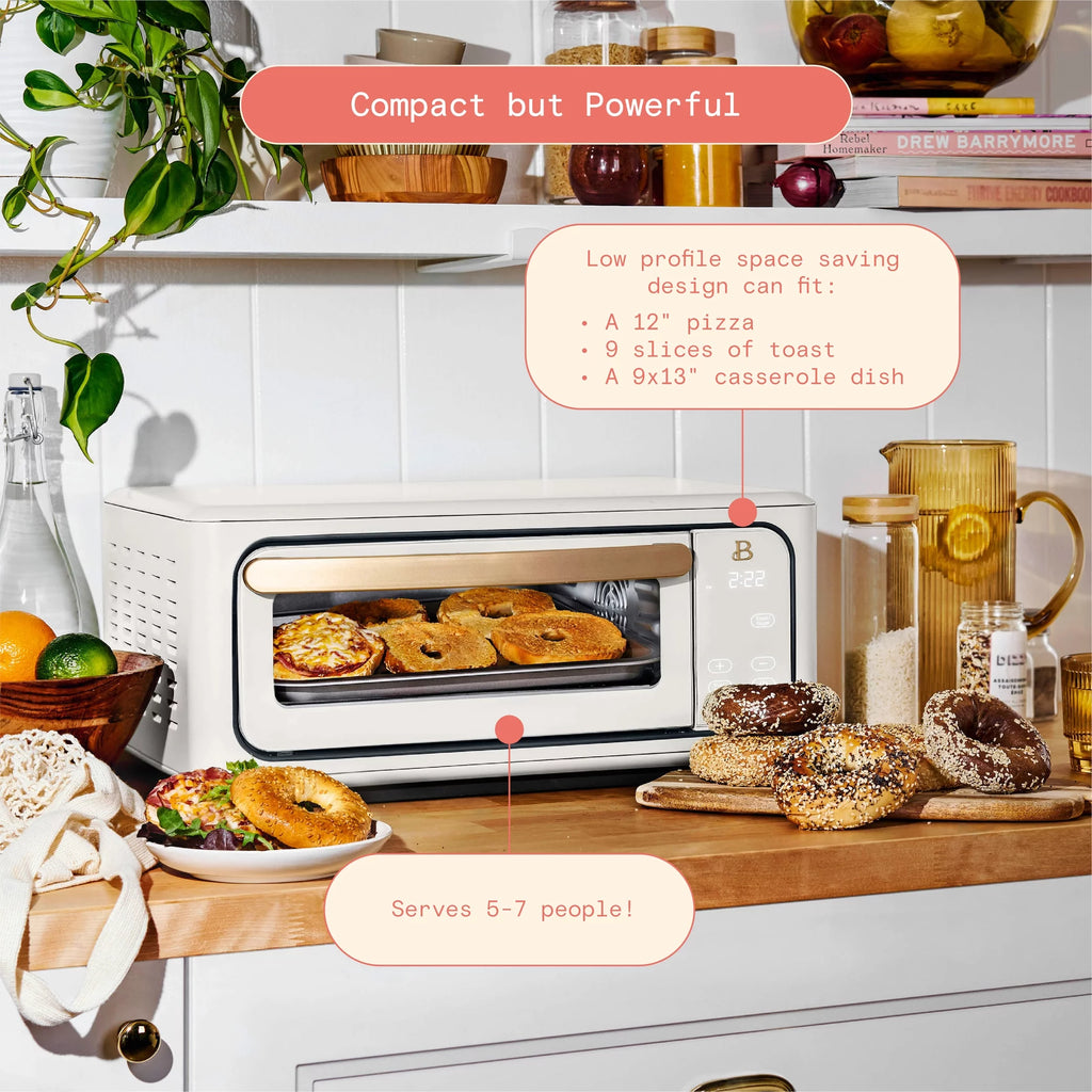Infrared Air Fry Toaster Oven, 9-Slice, 1800 W, White B97381