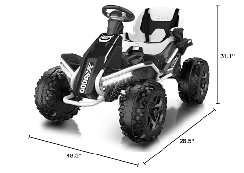 24V 4x4 Ride On Toy for Big Kids, 4x200W Motors, 5MPH, Parent Remote, Wide Adjustable Seat, Green L494349
