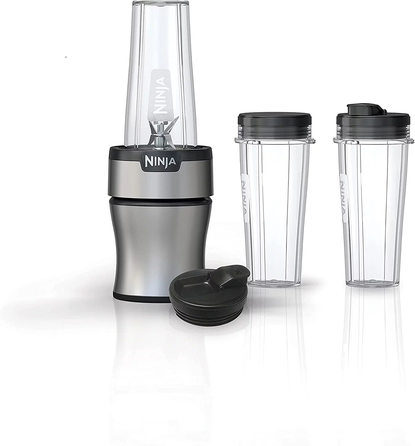 BN301 Nutri-Blender Plus Compact Personal Blender, 900-Peak-Watt Motor, Silver
