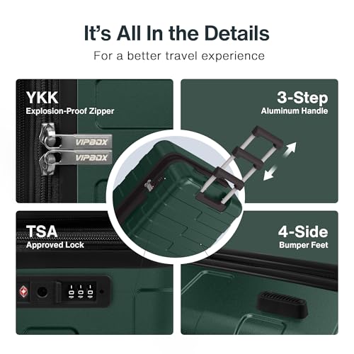 Luggage Set 3 Piece Hardside Expandable Lightweight with TSA Lock Spinner Wheels H69941