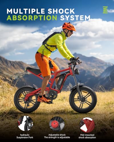 Electric Dirt Bike for Adults 20 Inch Fat Tire Off Road L78386