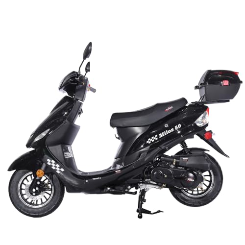 50cc Moped with 10" Aluminum Wheels, Electric/Kick Start Y71989