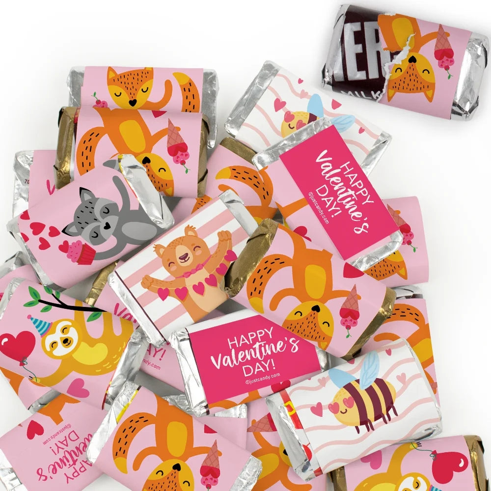 41 Pcs Valentine's Day Candy Favors Miniatures Chocolate - No Assembly Required - Cuties