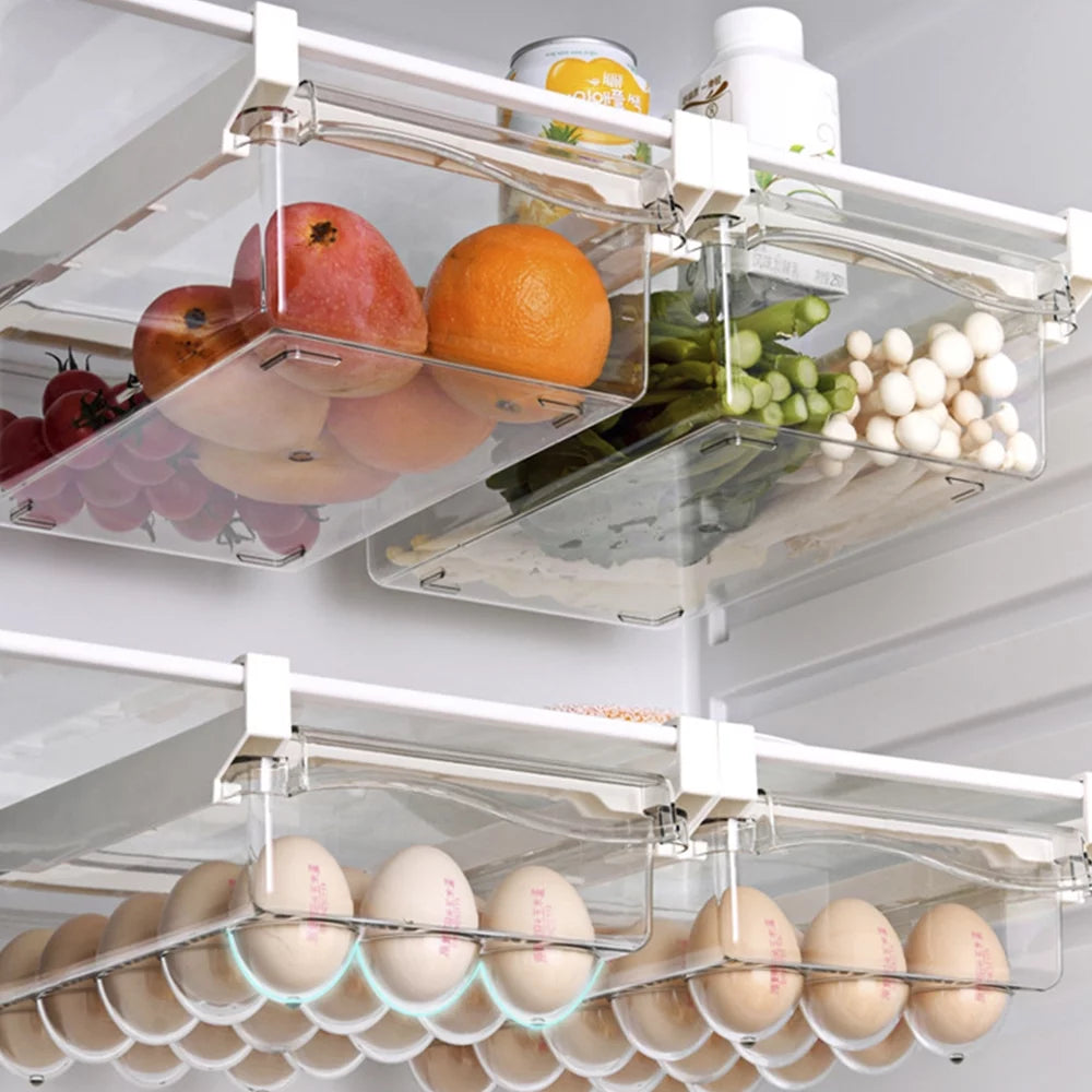 Transparent Egg Drawer with Handle for Refrigerator Storage I725230