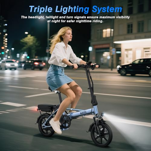Electric Bike for Adults, 14" Folding Ebike, 750W Peak, Removable Battery, 22mph F42560