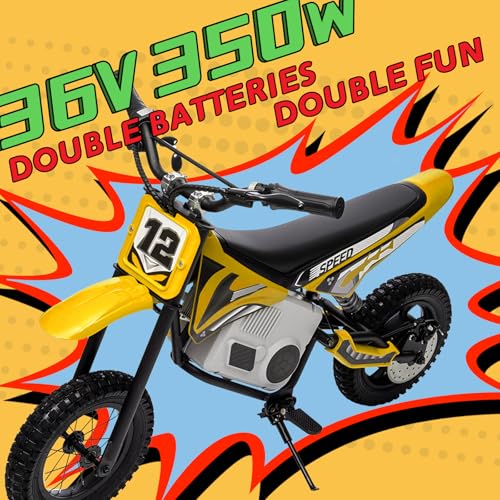 Electric Dirt Bike for Kids 8-14, 16MPH Off-Road Motorcycle with Twist Grip Throttle B563