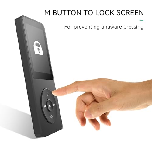 MP3 Player with Bluetooth 5.3, 1.8 Inch Screen, FM Radio, Voice Recorder I138