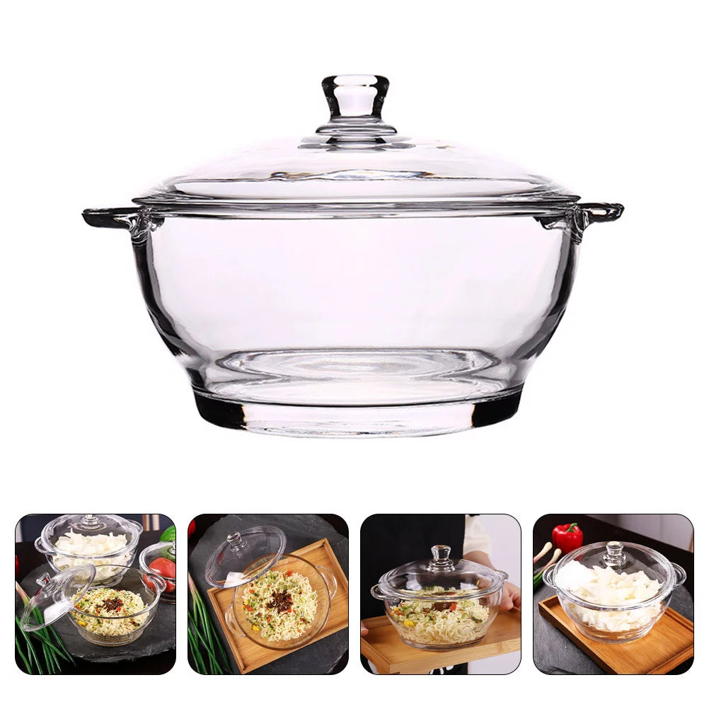 Tempered Glass Salad Bowl D2556