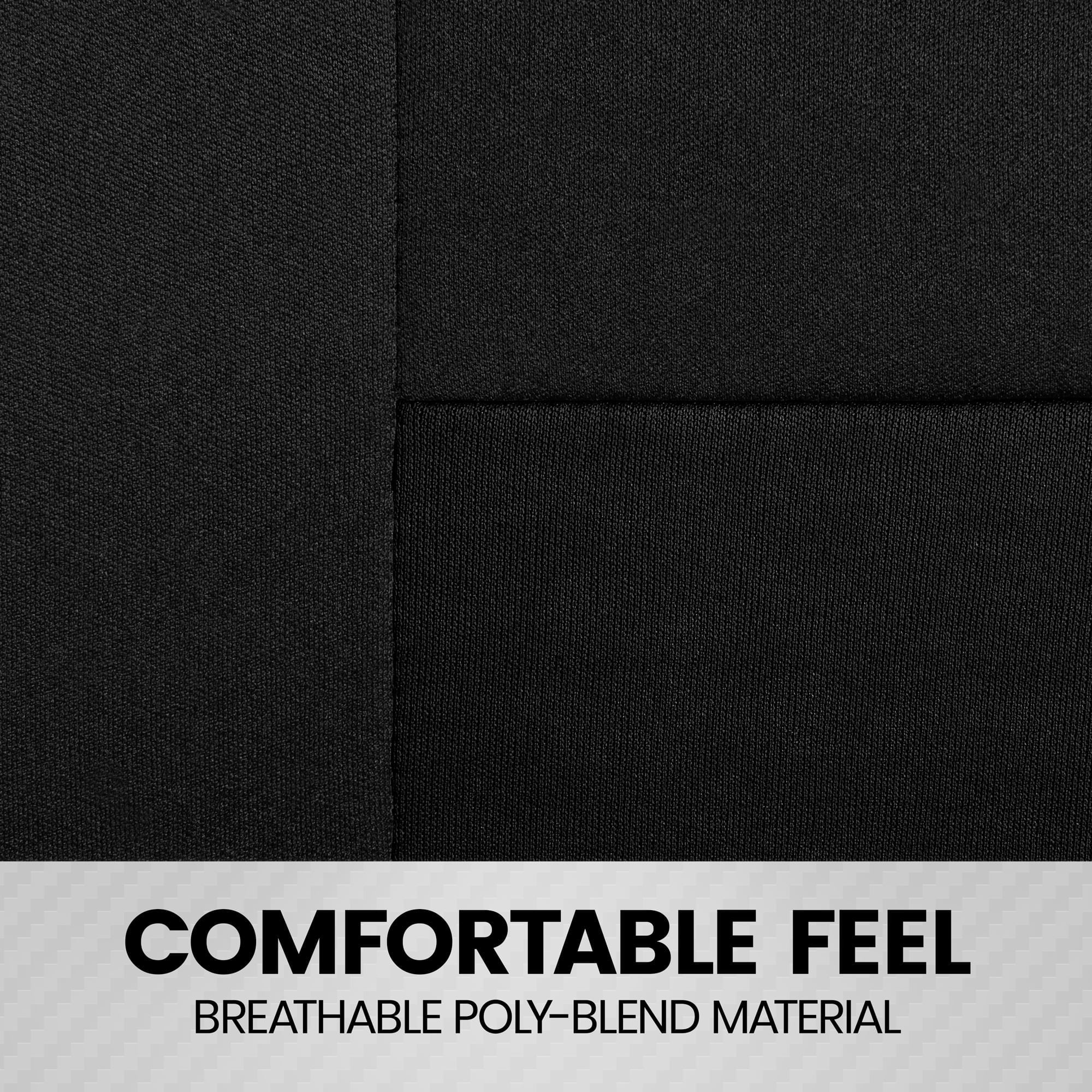 Car Seat Covers Front Set in Black, Easy to Install, for Cars Trucks Van SUV Y312032