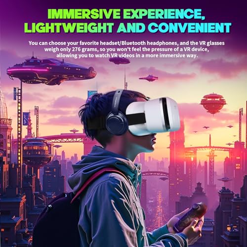 VR Headset for Smartphones with Bluetooth Controller I17872