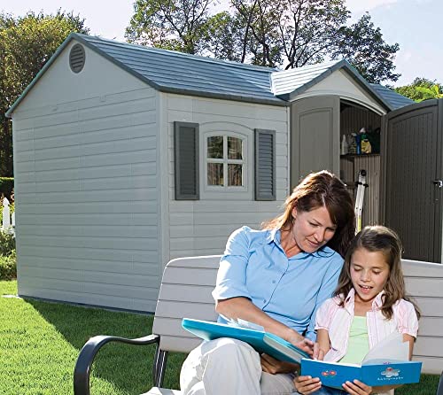 Outdoor Storage Shed, 15 x 8 ft, Dual Entry C46137