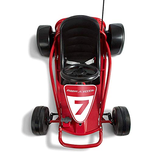 Kids Electric Go-Kart with Adjustable Seat, Rubber Wheels B5495