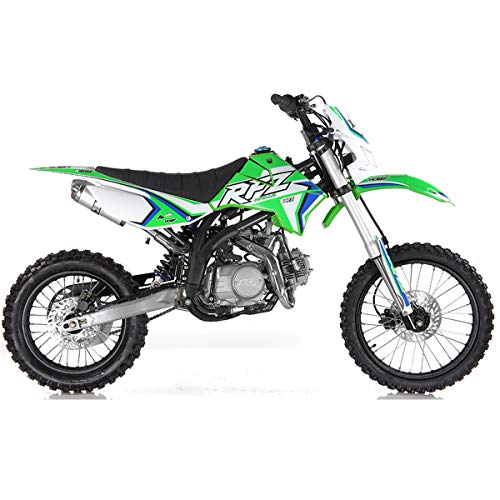 125cc Gas Dirt Pitbike with Headlight, Black X589006