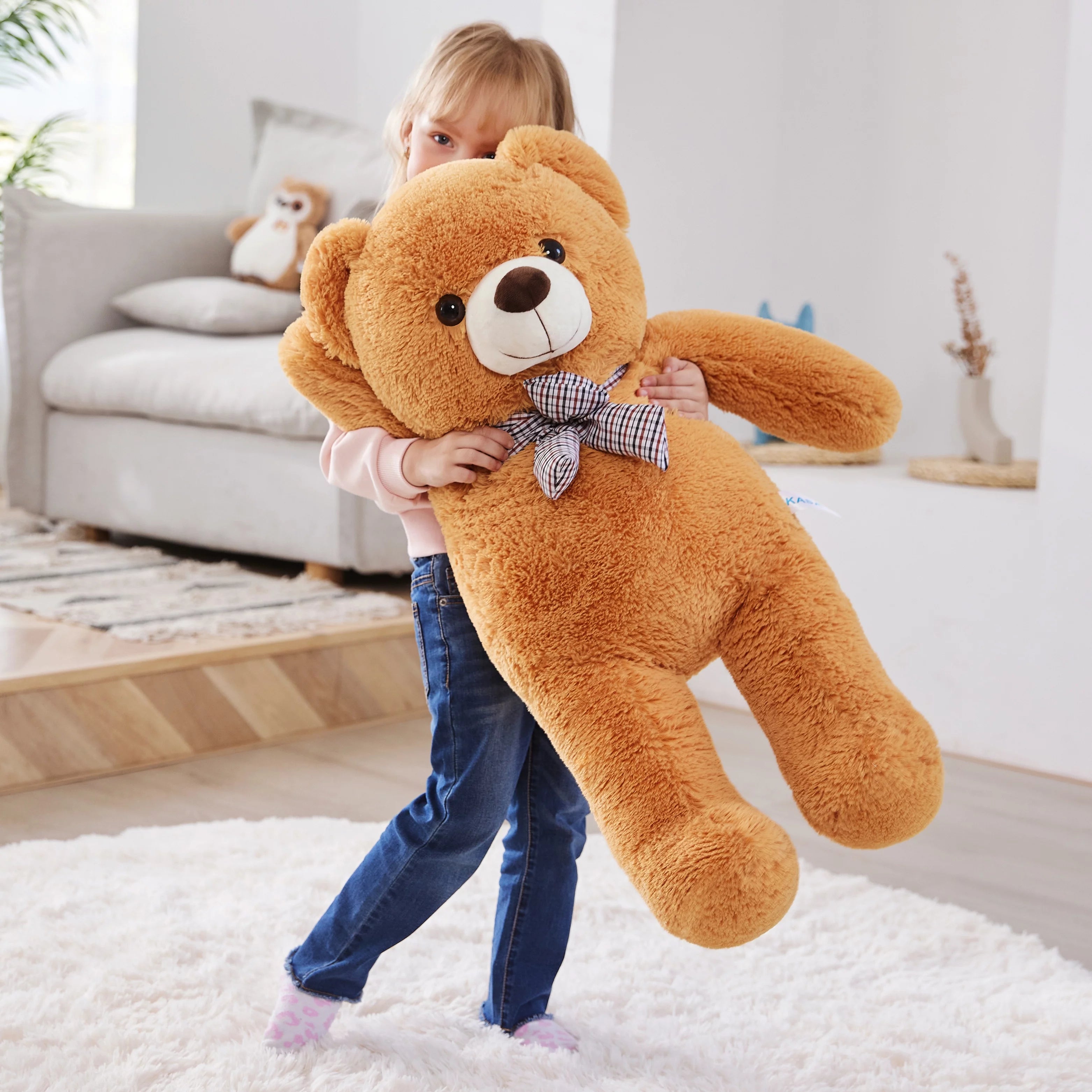 Giant Teddy Bear Stuffed Animal Plush Toy, 30 Inch Brown Soft Plush N72817