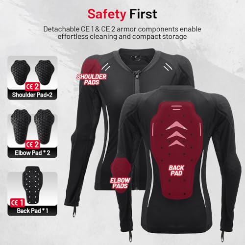 Women's CE Certified Motorcycle Riding Shirt U417278
