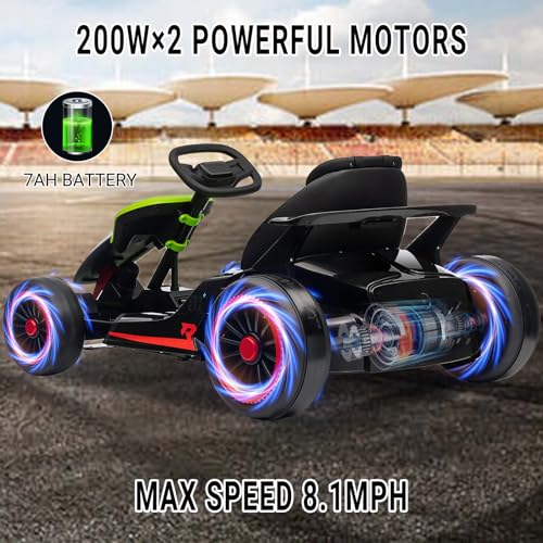 Electric Drift Kart for Kids, 24V, 2x200W Motor, Ages 6+ C51228
