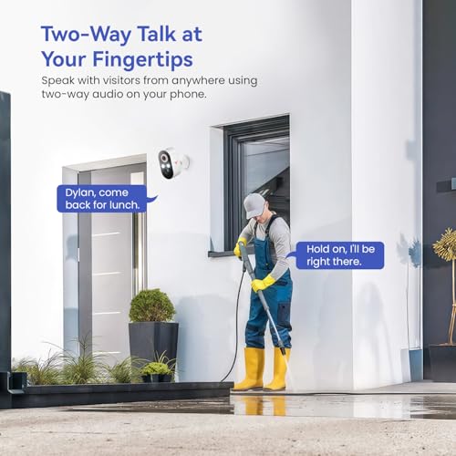Wireless Security Camera 2-Pack, 1080p Outdoor, Color Night Vision, Motion Detection N66321