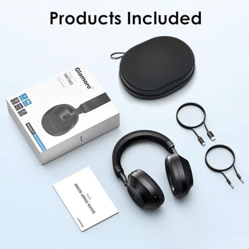Noise Cancelling Over Ear Bluetooth Headphones with Microphone J57307