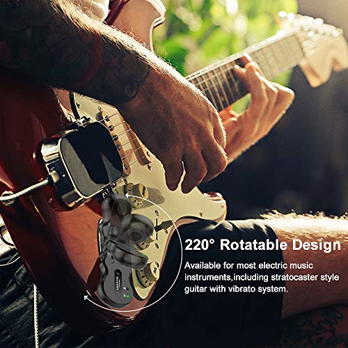 Wireless Guitar System 5.8GHz Transmitter Receiver for Electric Guitar Bass Q92598