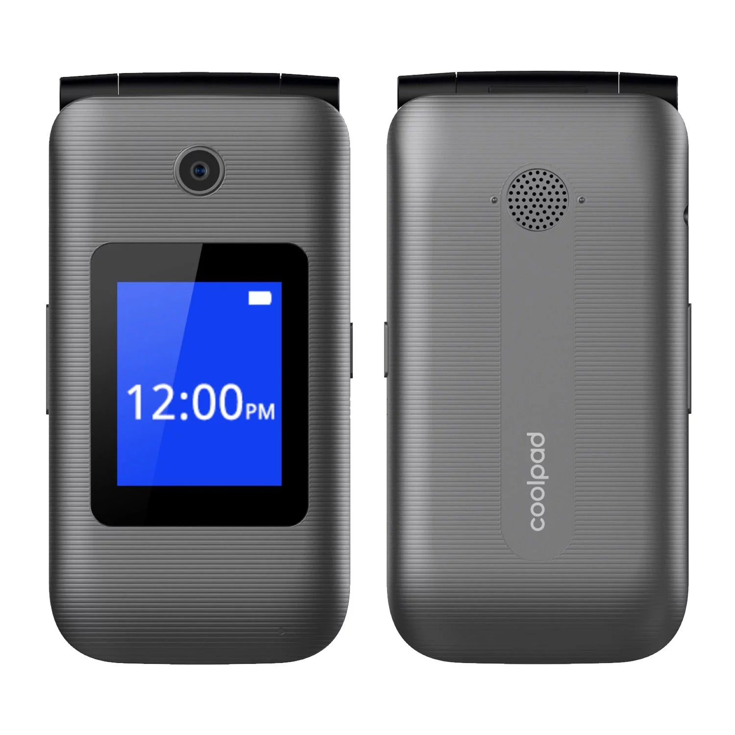 Unlocked 4G LTE Big Button Flip Phone, Gray V65109