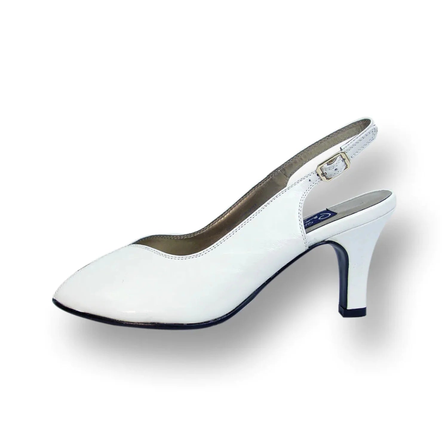 Women's Wide Width Leather Slingback Pumps N64279